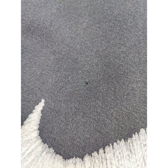 Nike Men's Vintage Big Center Swoosh Black Hoodie Sweatshirt Size Large - Picture 10 of 10